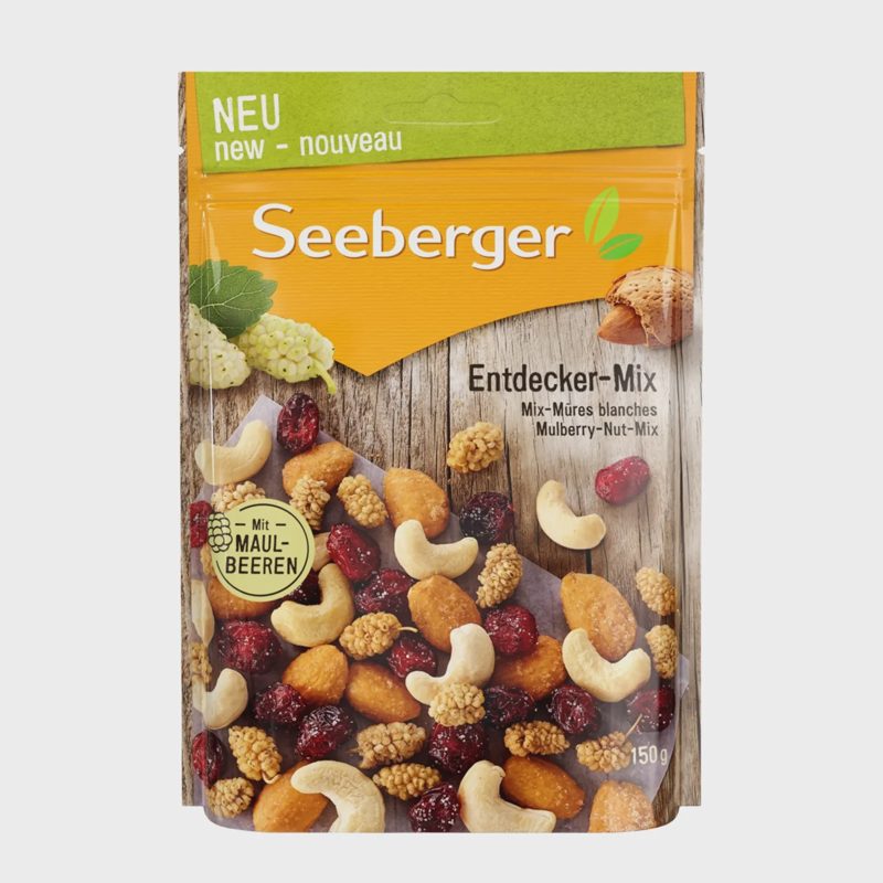 Šilkm. uogų ir rieš. mišinys SEEBERGER, 150 g