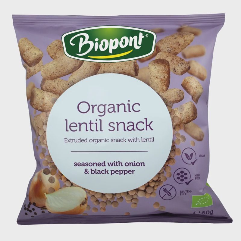 Ekol. lęšių užkandis su svog. BIOPONT, 60 g
