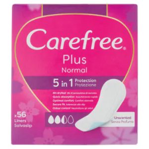 Carefree Plus Normal Salvaslip 56 Pz