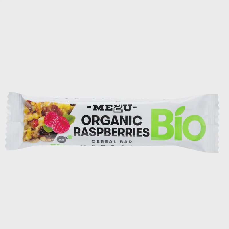 Ekol. javainių batonėlis ME2U RASPBERRY, 30 g