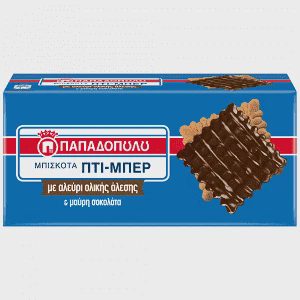 Παπαδοπούλου Ολικής Αλέσεως Μαύρη Σοκολάτα Πτι Μπερ 200gr