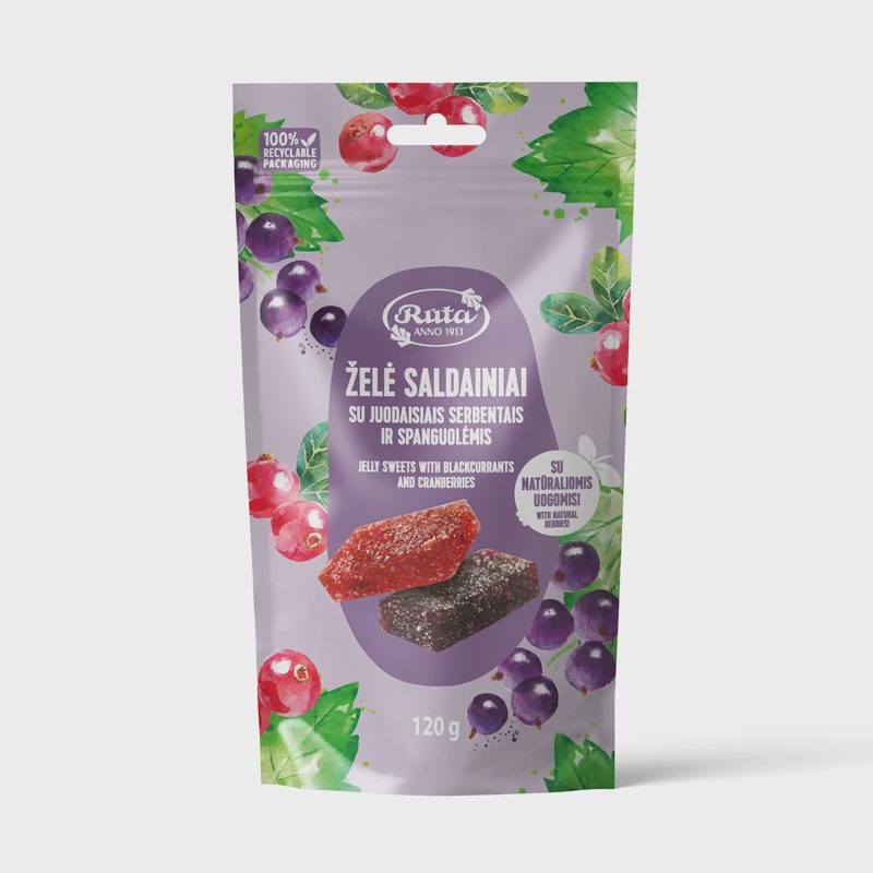 Želė sald. su j. serb. ir spang. RŪTA, 120 g