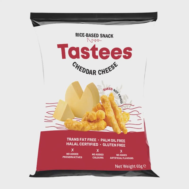 Ryžių užkand. Čederio sūrio sk. TASTEES, 65 g