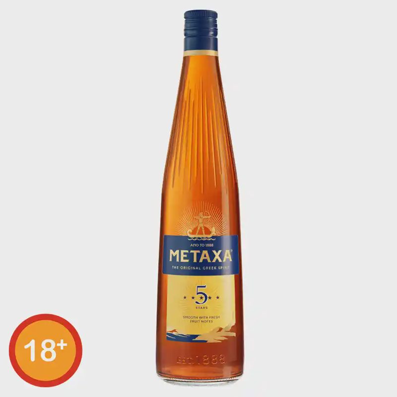 Spiritinis gėrimas METAXA 5* CLASSIC, 700 ml
