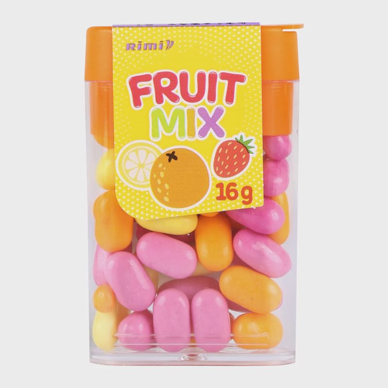 Vaisių sk. karameliniai saldainiai RIMI, 16 g