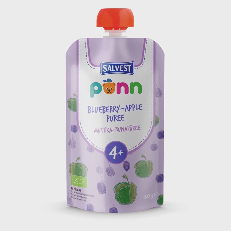 Ekol. mėlyn. obuol. tyrelė PONN, 4 mėn, 100 g