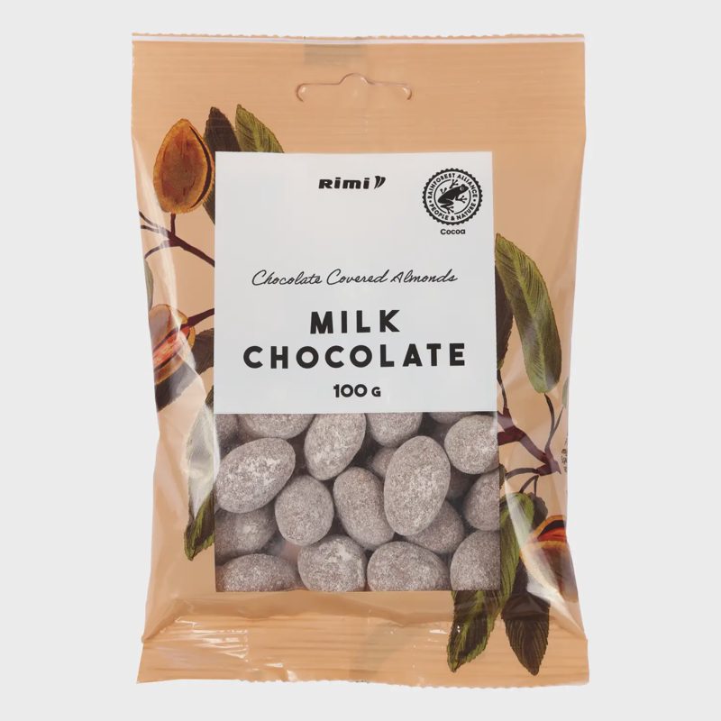 Migdolai pieniniame šokolade RIMI, 100 g