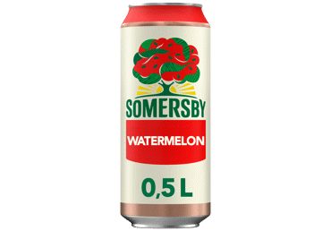Cider Somersby, lubenica, alk.4,5 vol %, 0,5 l
