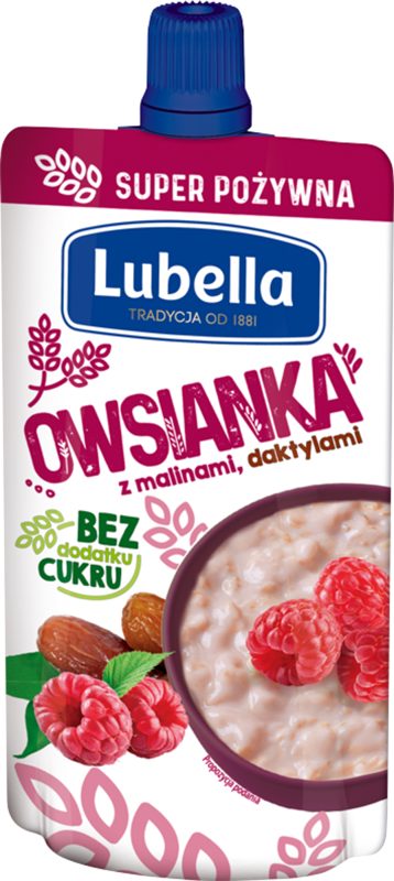 Lubella Owsianka z malinami i daktylami 100 g