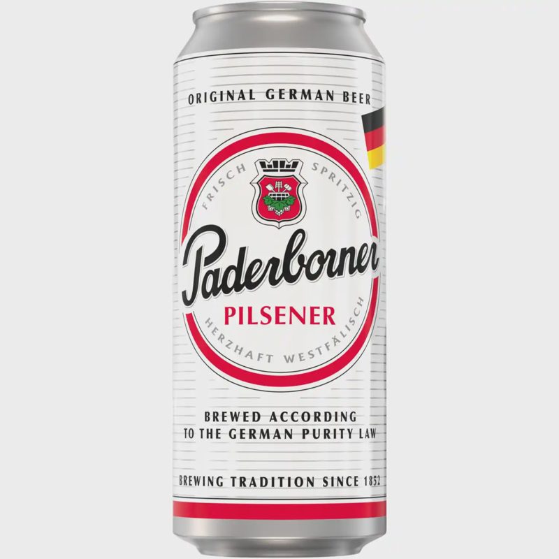 Alus PADERBORNER PILSNER, 4,8 %, 0,5 l