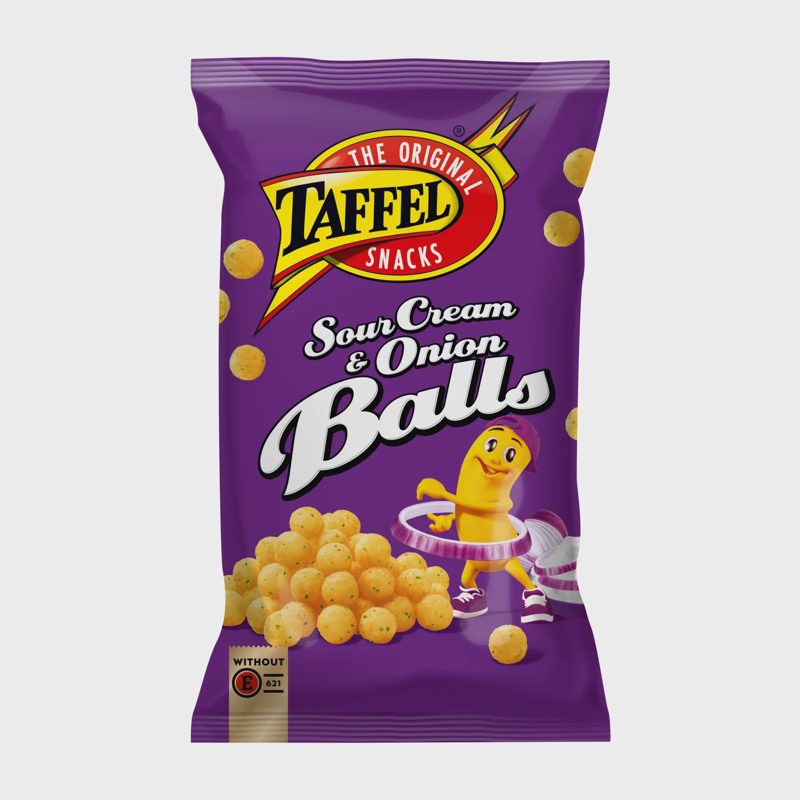 Gr.ir sv.sk.kuk.traškučiai TAFFEL BALLS, 165g