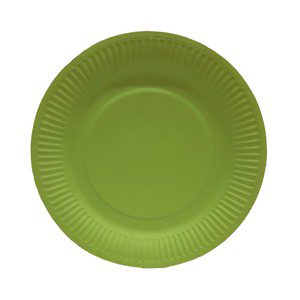 10 Platos llanos de cartón 23 cm., ACTUEL.