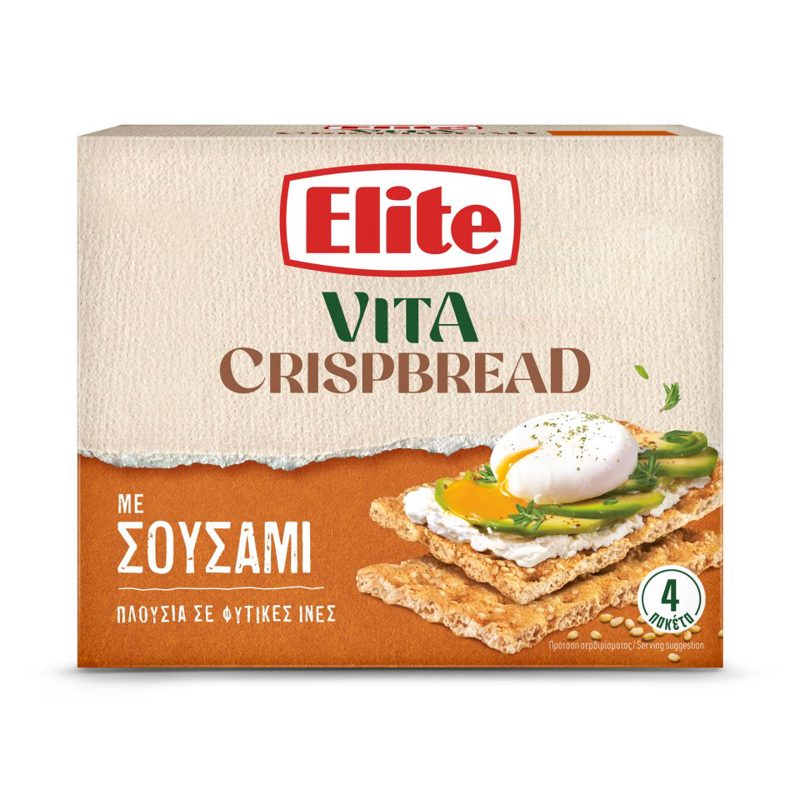 Elite Vita Crispbread Με Σουσάμι 240gr