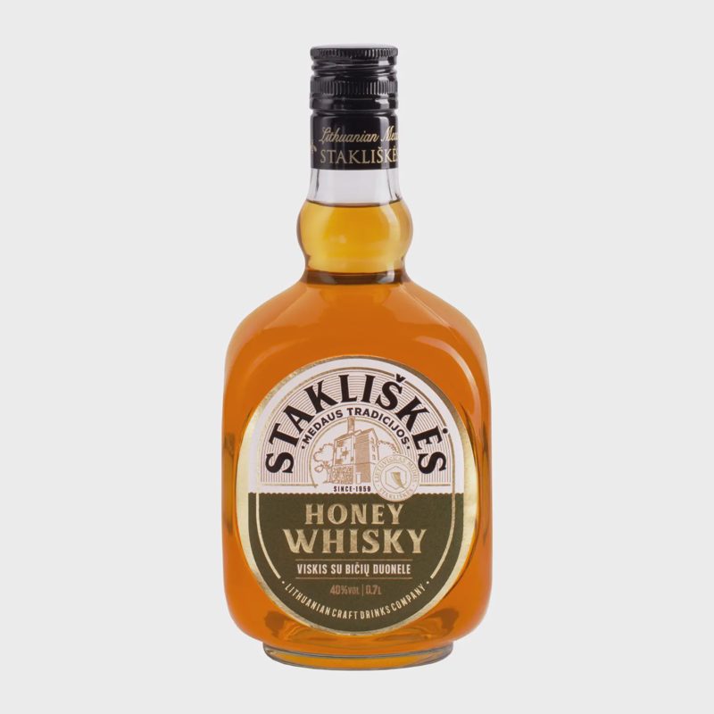 Midus HONEY WHISKY STAKLIŠKĖS, 40 %, 0,7 l