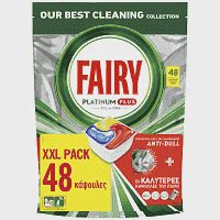Fairy Platinum Plus Ταμπλέτες Πλυντηρίου Πιάτων Anti Dull XXL 48τεμ