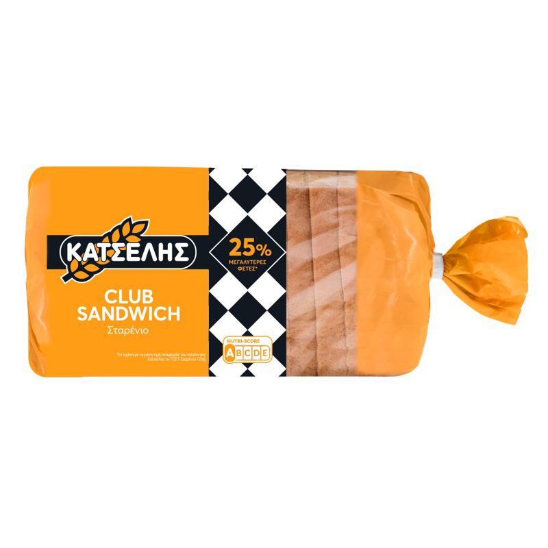 Κατσέλης Club Sandwich Σταρένιο 500gr