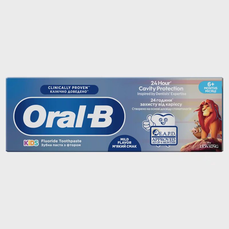 Zobu pasta Oral B Kids Lion King 6+mēn. 60ml