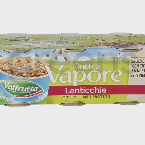 Valfrutta Cotti a Vapore Lenticchie 3 x 150 g