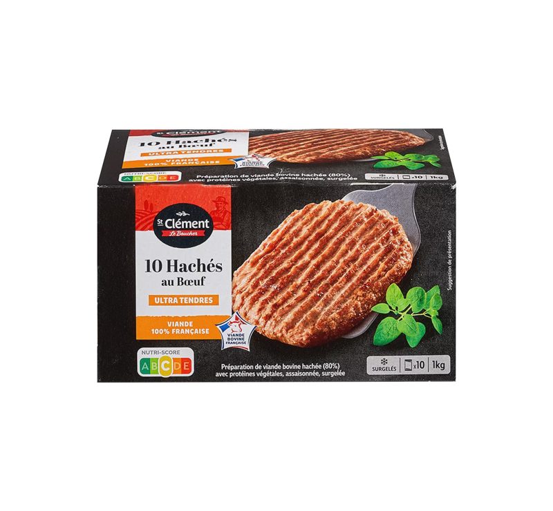 10 hachés au bœuf