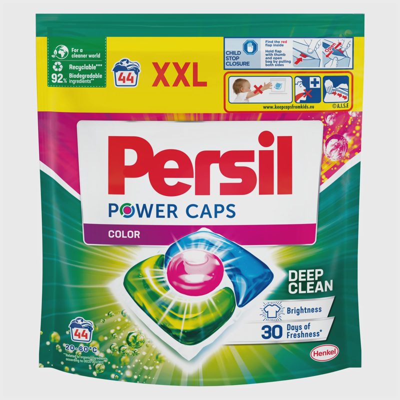 Skalb. kaps. PERSIL POWER CAPS COLOR, 44 sk.