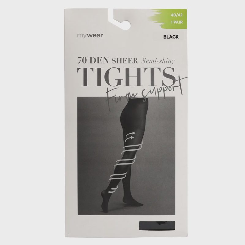 Mot. pėdkelnės MYWEAR, 70D, juod., 3