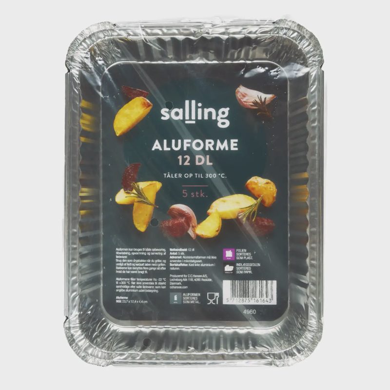 Aliuminio forma SALLING, 1,2 l, 5 vnt.
