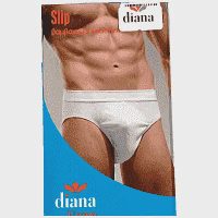 Diana Slip Ανδρικό Λευκό Βαμβακερό (S-M-L-XL-XXL)