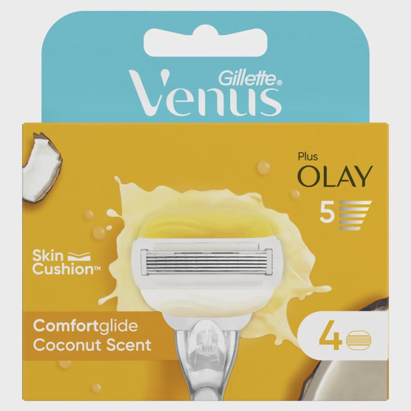 Skutimosi galvutės VENUS COCONUT, 4 vnt