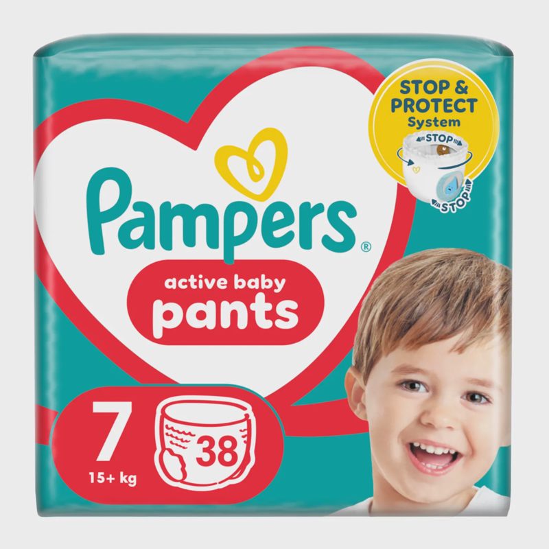 Sausk.keln. PAMPERS JUMBO S7 17+kg 38vnt