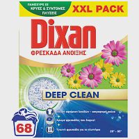 Dixan Απορρυπαντικό Πλυντηρίου Φρεσκάδα Άνοιξης Σκόνη 68μεζ 3,4kg