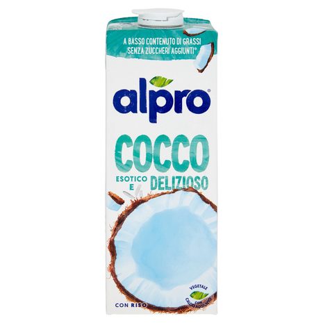 ALPRO Cocco Classico, Bevanda Al Cocco 100% Vegetale Con Vitamine B2, B12 e D, 1 L