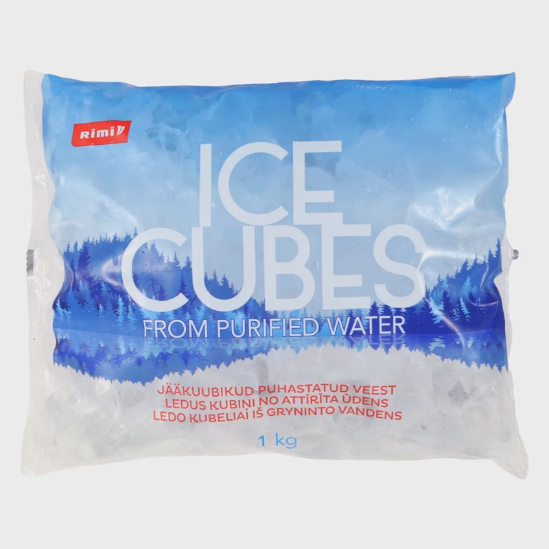 Ledo kubeliai iš gryninto vandens RIMI, 1 kg