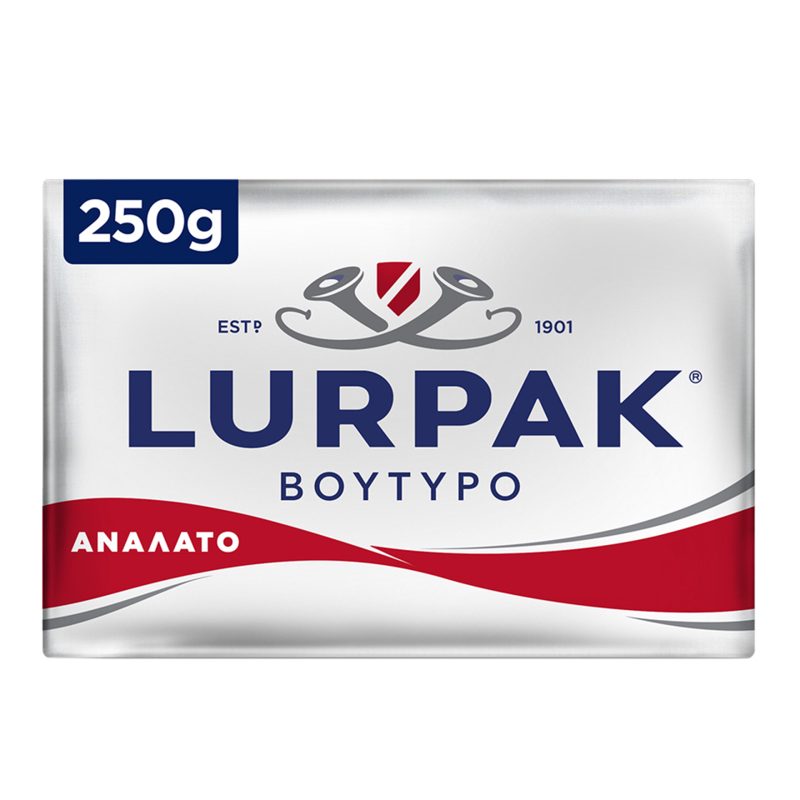 Lurpak Βούτυρο Ανάλατο Αλουμινόφυλλο 250gr