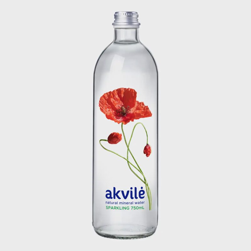 Lengv.gaz.nat.mineral. vanduo AKVILĖ, 750ml