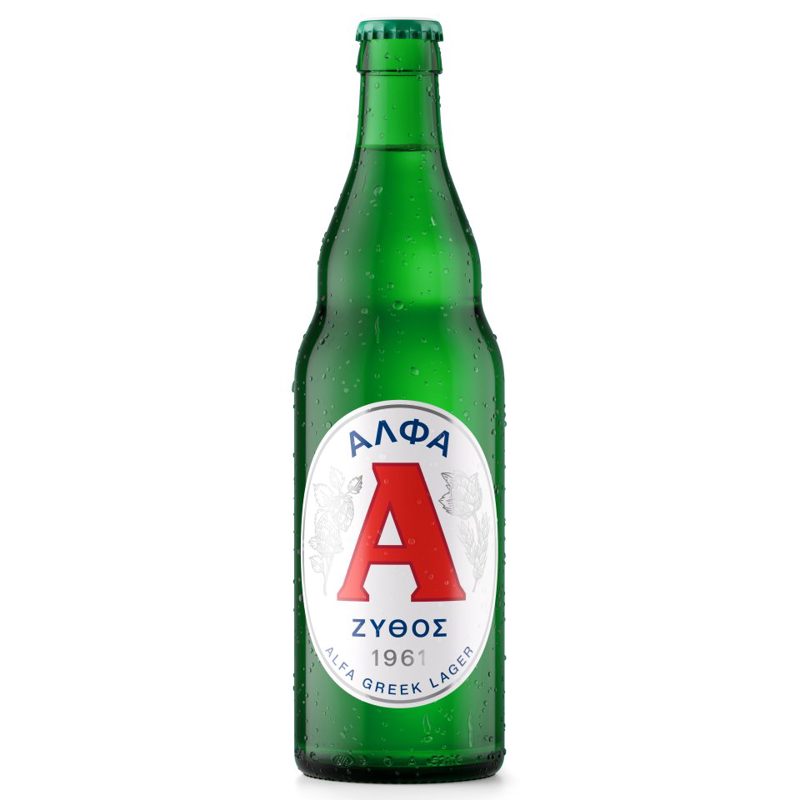 Άλφα Μπίρα Lager Φιάλη (500ml)