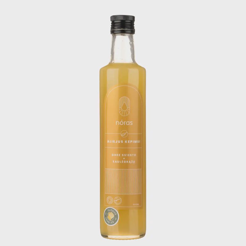 GHEE sviesto saulėgrąžų aliejus NORAS, 500 ml