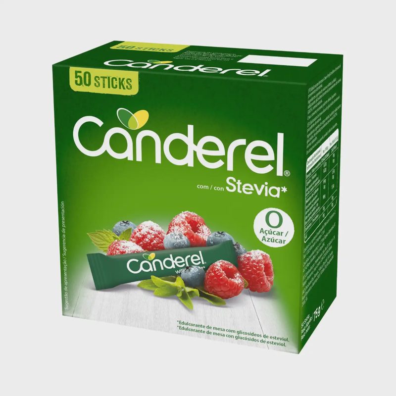 Saldiklis pakeliuose CANDEREL STEVIA, 75 g