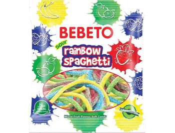 Bebeto bomboni Rainbow Spaghetti 80 g