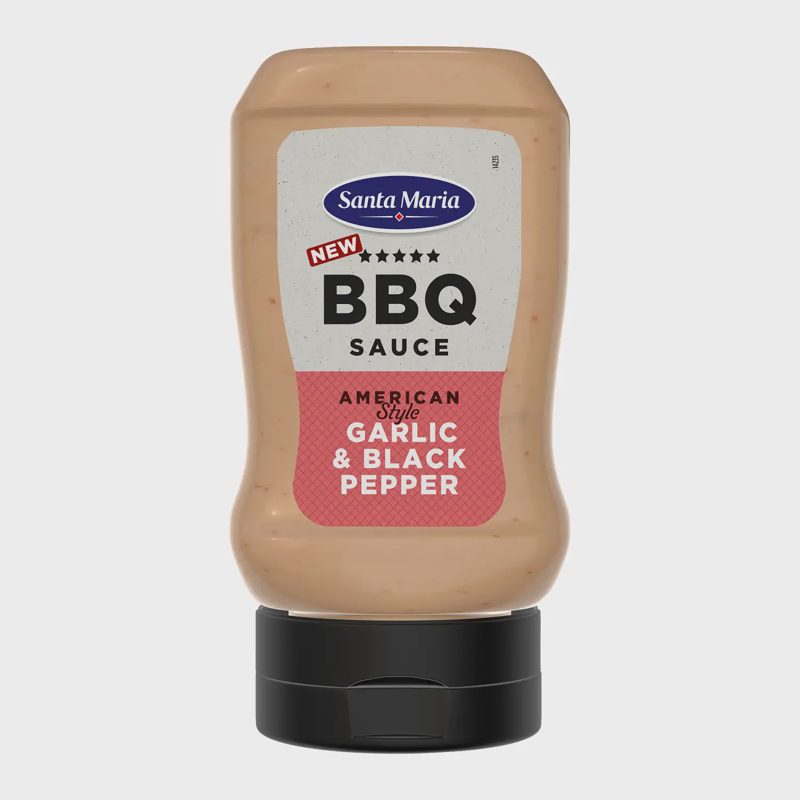 BBQ padažas SM GARLIC & BLACK PEPPER, 280 g
