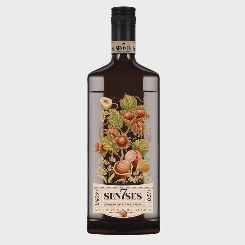 Trauktinė 7 SENSES RIEŠUTAI, 40 %, 0,5 l