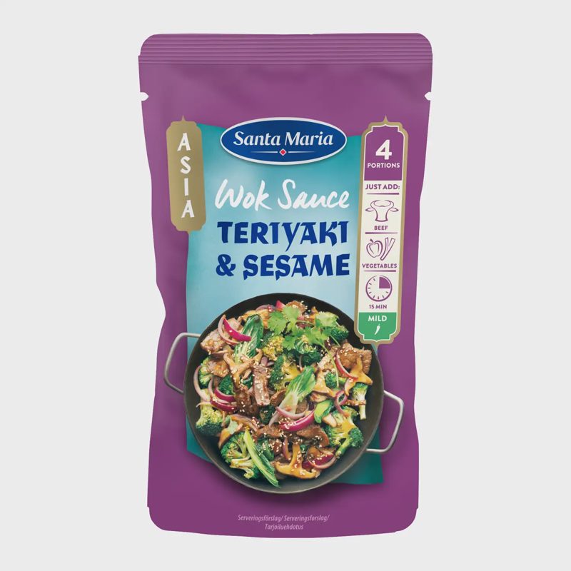 Wok padažas SANTA MARIA TERIYAKI&SESAME, 150g