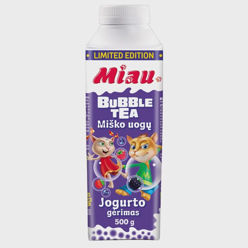 Jogurto gėrimas MIAU su miško uog. 1,3%, 500g