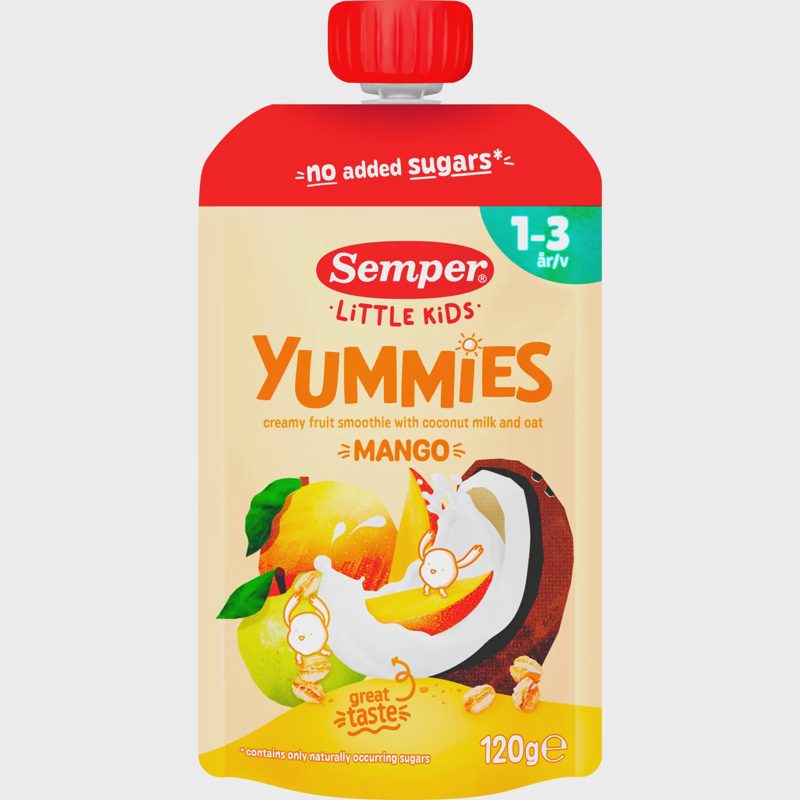 Kokteil. su mangu SEMPER YUM., 12 mėn., 120 g