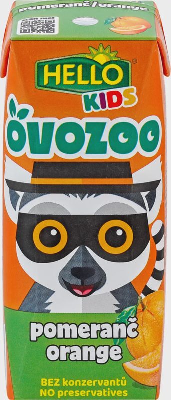 Hello Kids Ovozoo pomeranč 250ml