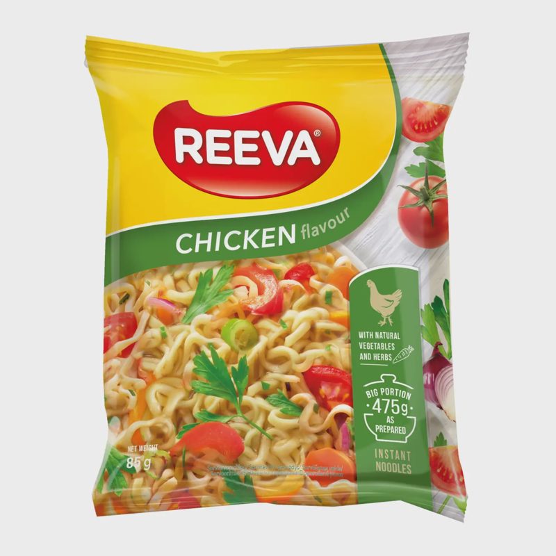 Makaronai vištienos skonio REEVA, 85 g