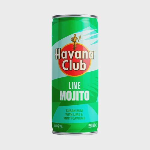 HAVANA CLUB Mojito (ron cubano, con lima sabor a menta) lata 25 cl.