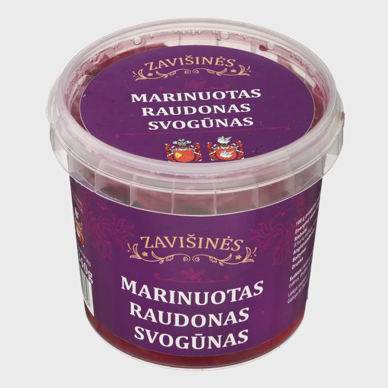Marinuotas raudonas svogūnas, 170 g