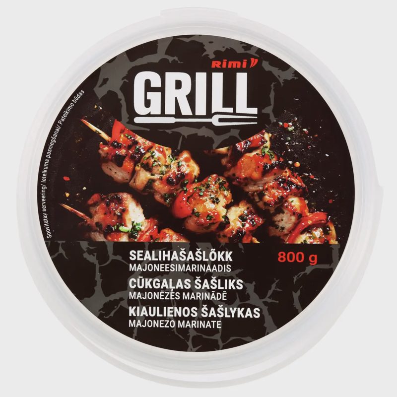 Kiaul. šašlykas majonezo mar. RIMI, 800 g