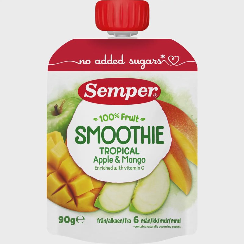 Geriamoji obuolių mangų tyrė SMOOTHIE, 90 g