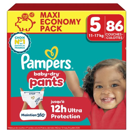 Couches-Culottes 11-17kg Taille 5 Baby Dry Pants PAMPERS